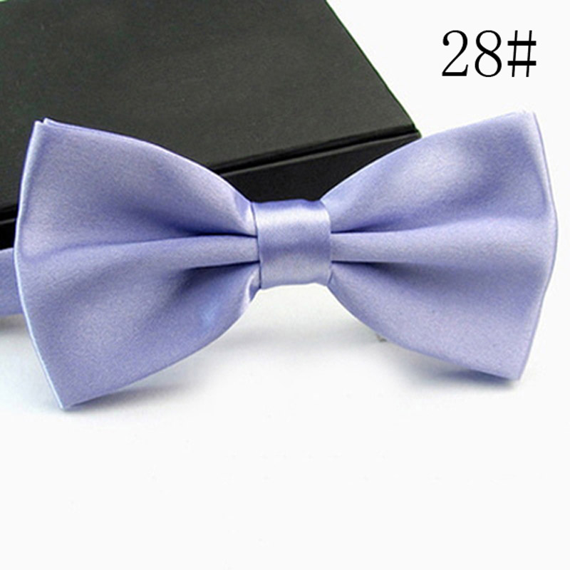 Chemise avec nœud papillon pour homme, vêtement formel, Business, mariage,: a28 light purple