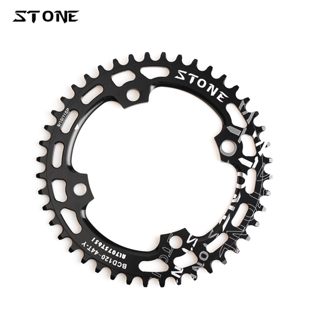 Bicicleta de pedra único chainring bcd 120mm 36t-56t círculo chain ring 4 braços estreitos dentes largos para x9 xx chainwheel