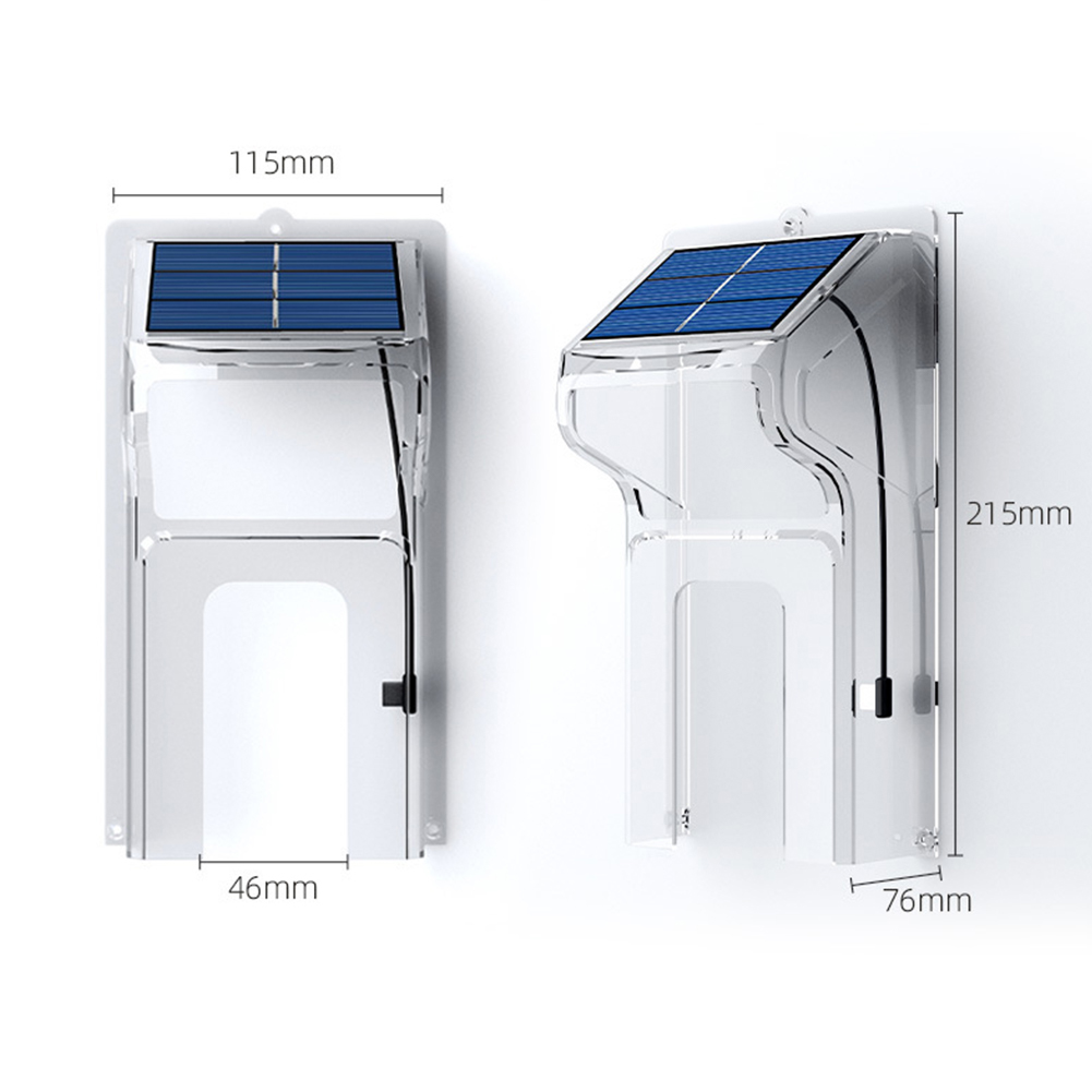 Solar Doorbell Rain Cover - Waterproof Outdoor Protection - For Video Doorbells & Motion Detectors
