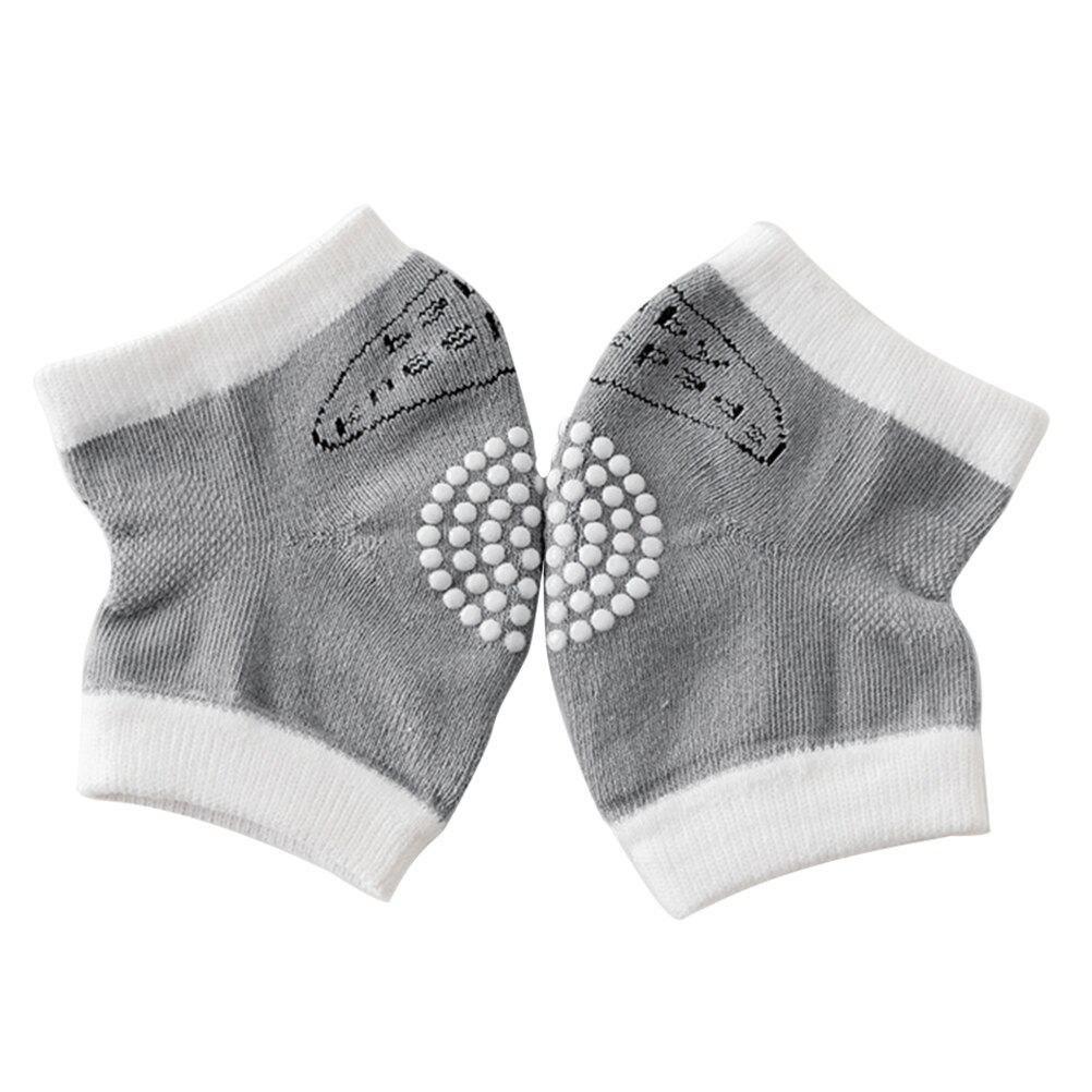 Genouillères courtes en éponge pour bébé, 1 paire, protège-genoux, accessoires antidérapants pour ramper, #30: GRAY