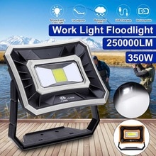 350W Solar Portable Spotlight COB Work Lamp LED Portable Lantern Outdoor Camping light Waterproof Emergency Light Searchlight