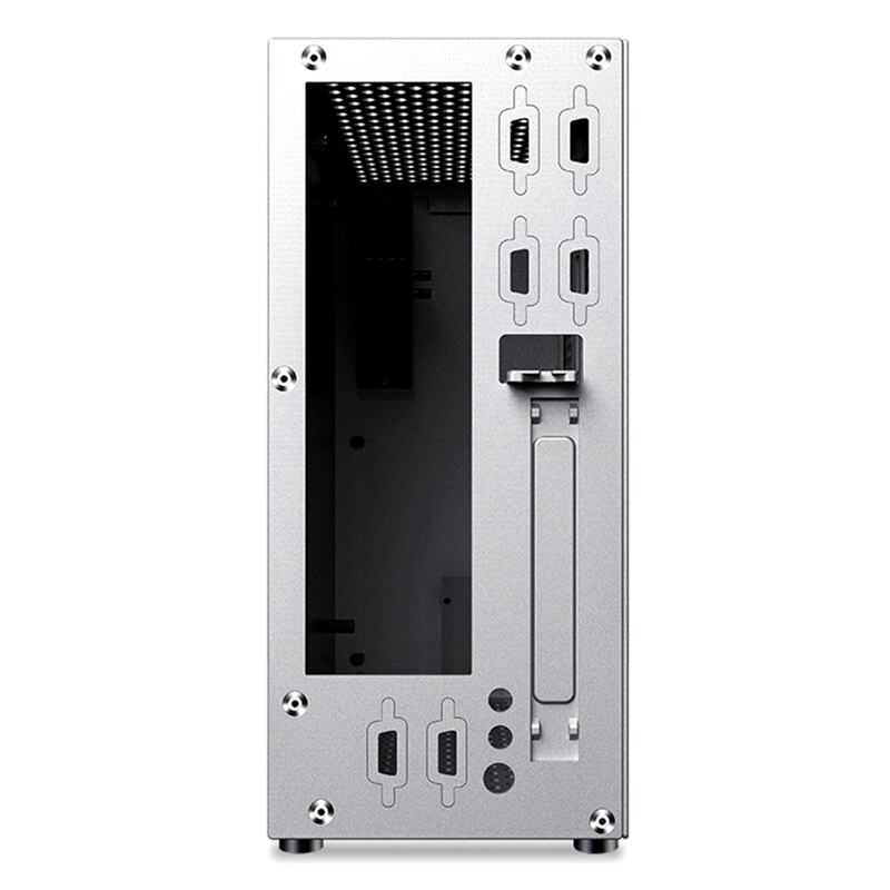 Mini ITX coque d'ordinateur tout en aluminium souple HTPC bureau simple fente PCIE étui de bureau