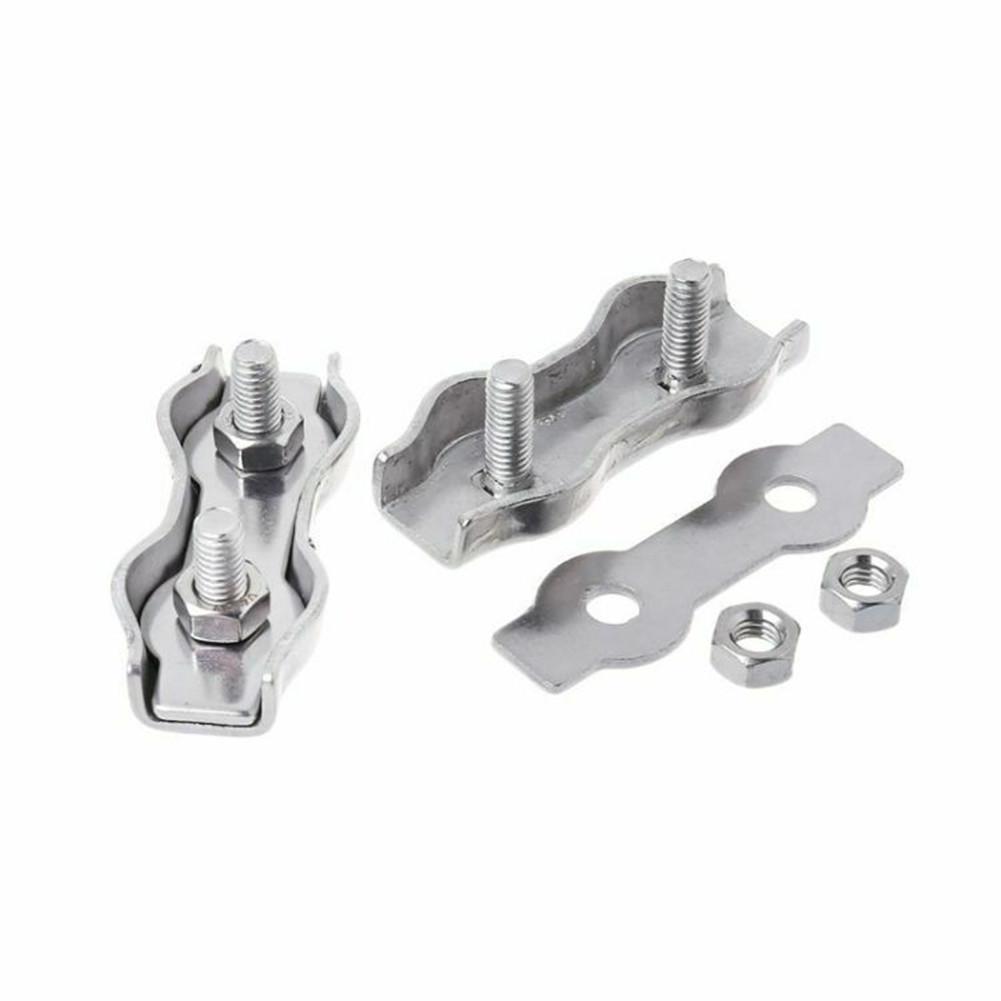 10Pcs 304 Stainless Steel Poly Rope Connector Wires Splicer Steel Wire Connector For Electric Fences Garden Supplies Accessories