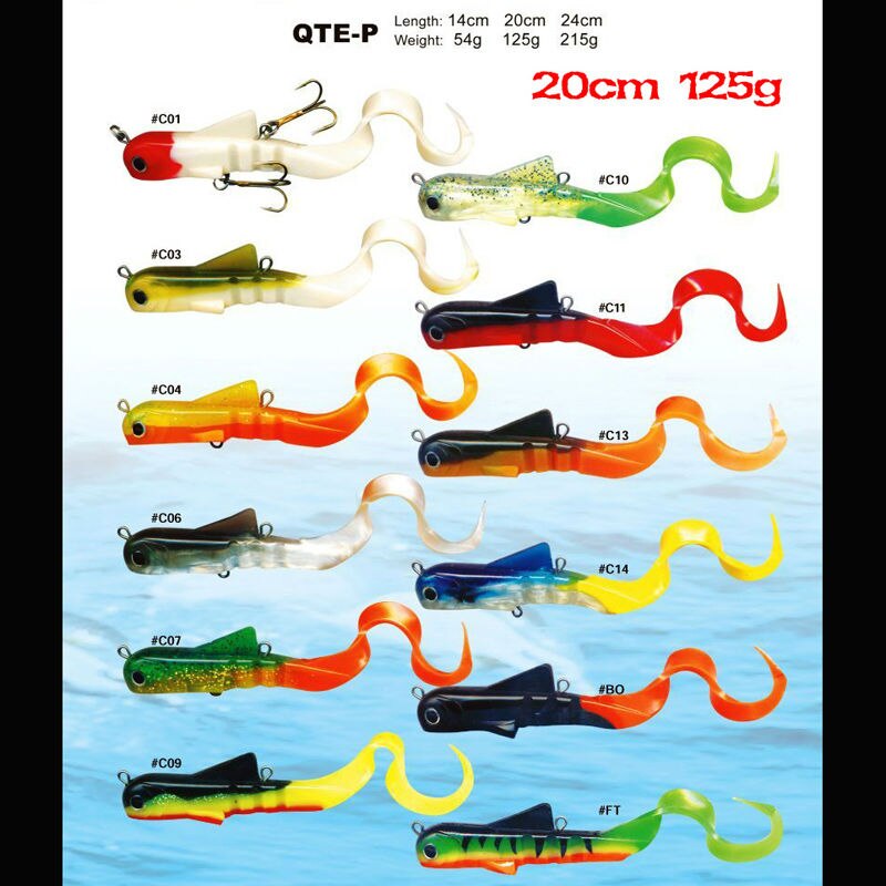 QTE-P 20 centimetri 125 g/pz BASF materiale Emulare Sport di Pesce e di Intrattenimento Regali 10 Pz/lotto