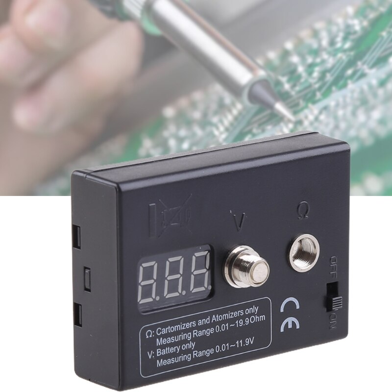 Digital LED Ohm Meter Resistance Reader Voltage Tester