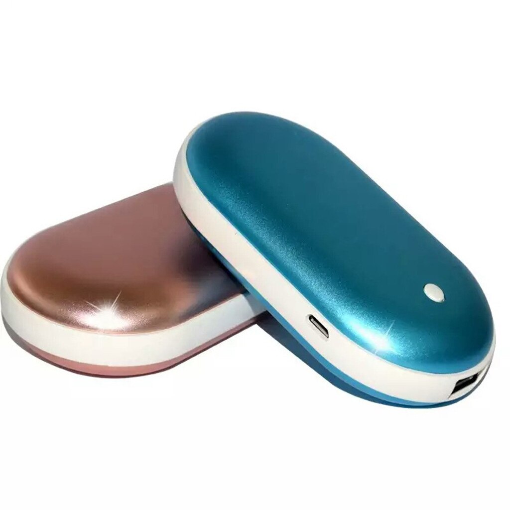 Trebladig uppladdningsbar usb-handvärmare 5200 mah elektronisk bärbar direktuppvärmning 2 timmars snabbladdning upp  to 10 timmar värme  f1