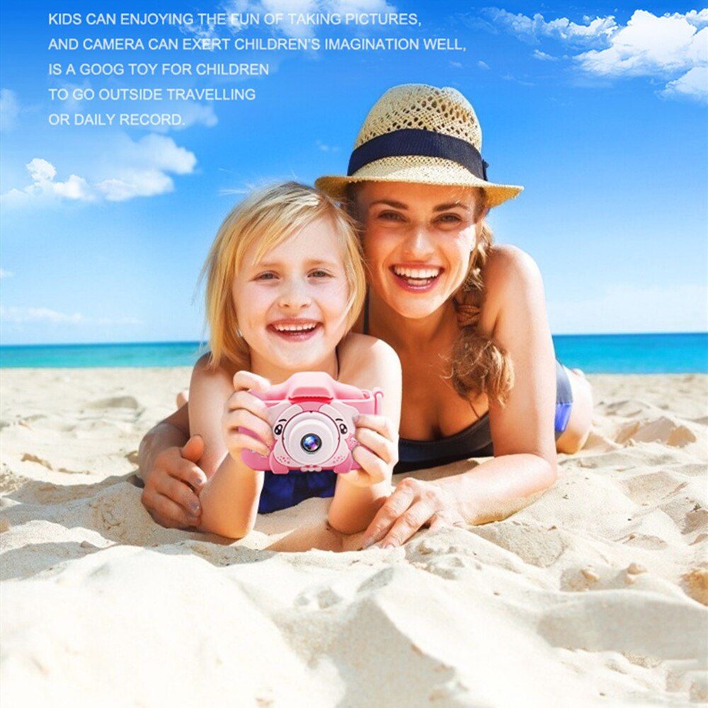 Kinder Mini Kamera Digital Foto 2,0 zoll Video Vorne Hinten Kamera Objektiv Pädagogisches Weihnachten Für Kinder Spielzeug Junge mädchen