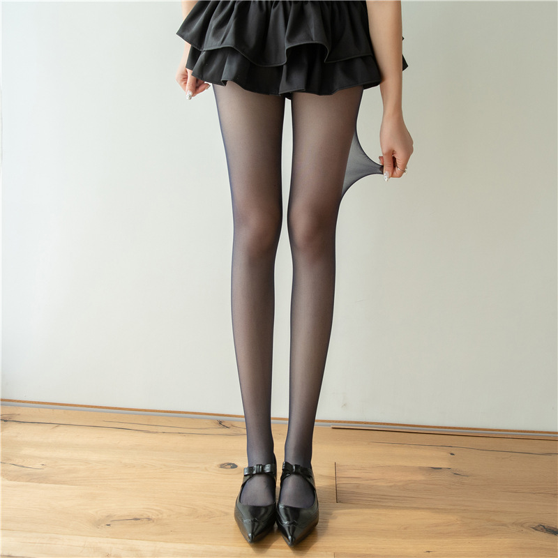 2025 Zomer 17 Kleuren Sheer Matte Fluwelen Panty vrouwen Transparante Zijden Kousen Dames Ultra Dunne Kleurrijke Panty: Marineblauw