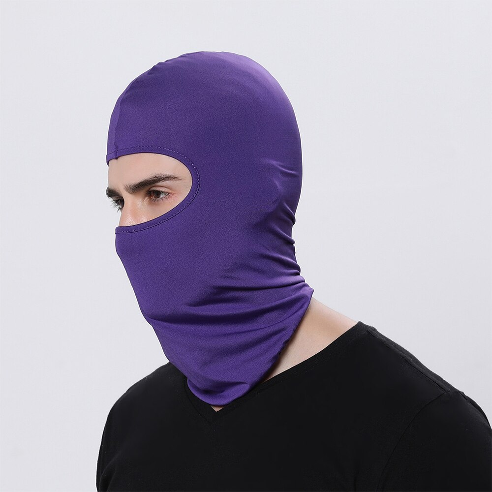 Czapka kolarska maska motocyklowa kominiarka rowerowa kominiarka przeciwsłoneczna kominiarka kominiarka kominiarka męska akcesoria rowerowe: Purple