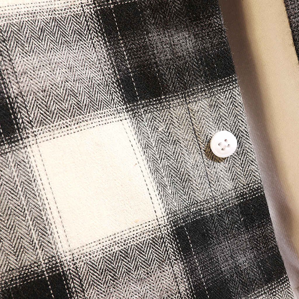 Green Plaid Print Men Shirt Classic Turn-Down Collar Chemise Homme Long Sleeve Casual Mens Shirts Slim Button Streetwear