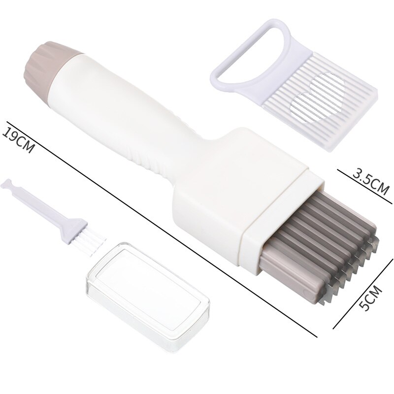 Squid Flower Knife Squid Cutting Knife Pig Skin Chicken Gizzard Knife With Adjustable Depth Cut Kidney Flower Magic Knife 1 Set: WHITE 02