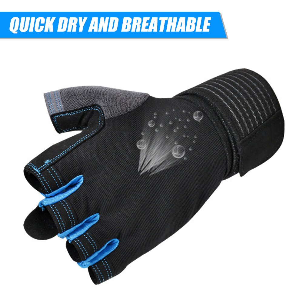 Gants à doigts courts Sports de plein air gant de Protection de poignet demi-doigt Fitness respirant antidérapant gants de cyclisme mitaine