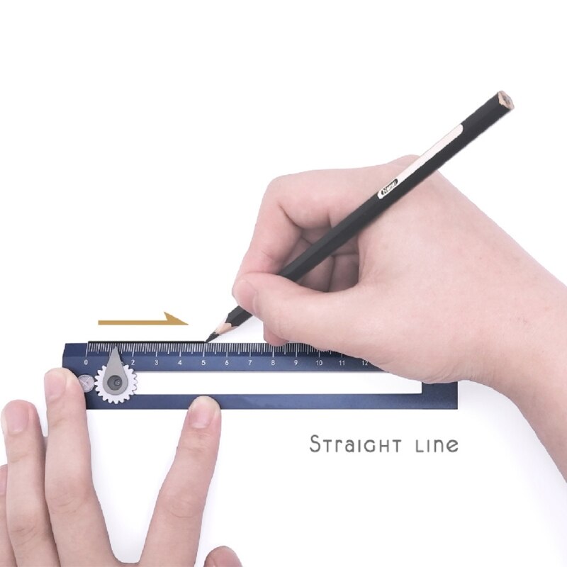 Circle Drawing Ruler Plastic Geometry Drawing Compas Ruler 40JB