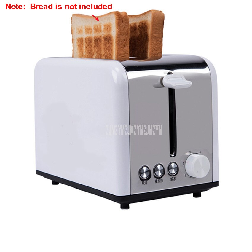 Household Bread Baking Oven Machine Electric Toaster Home Use Automatic Breakfast Toast Sandwich Maker Reheat Kitchen Tool 220V: white