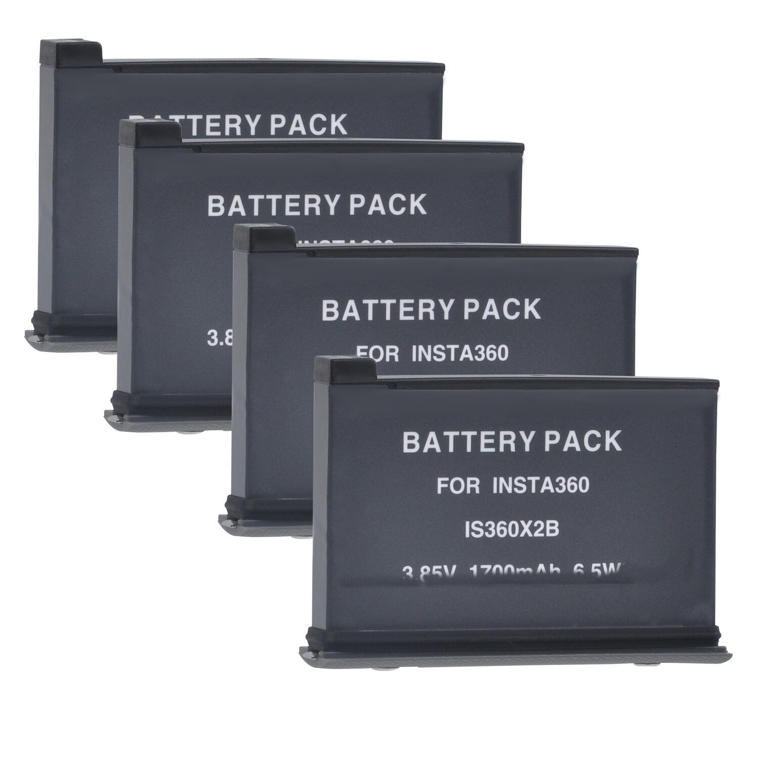 3,85 V 1700mAh Akku für Insta360 EINE X2 Kamera Akku: 4Pcs Battery