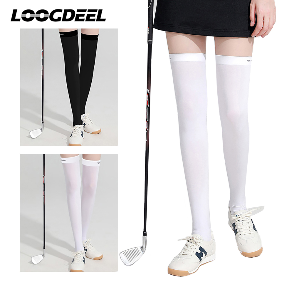 Loodeel – chaussettes de Golf avec sensation de glace, protection solaire, respirantes, légères, douces, à Compression, respectueuses de la peau, pour Sports de plein air, Anti-UV