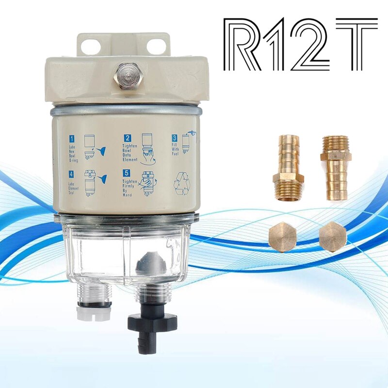 R12T Marine Brandstoffilter Waterafscheider Diesel... – Vicedeal