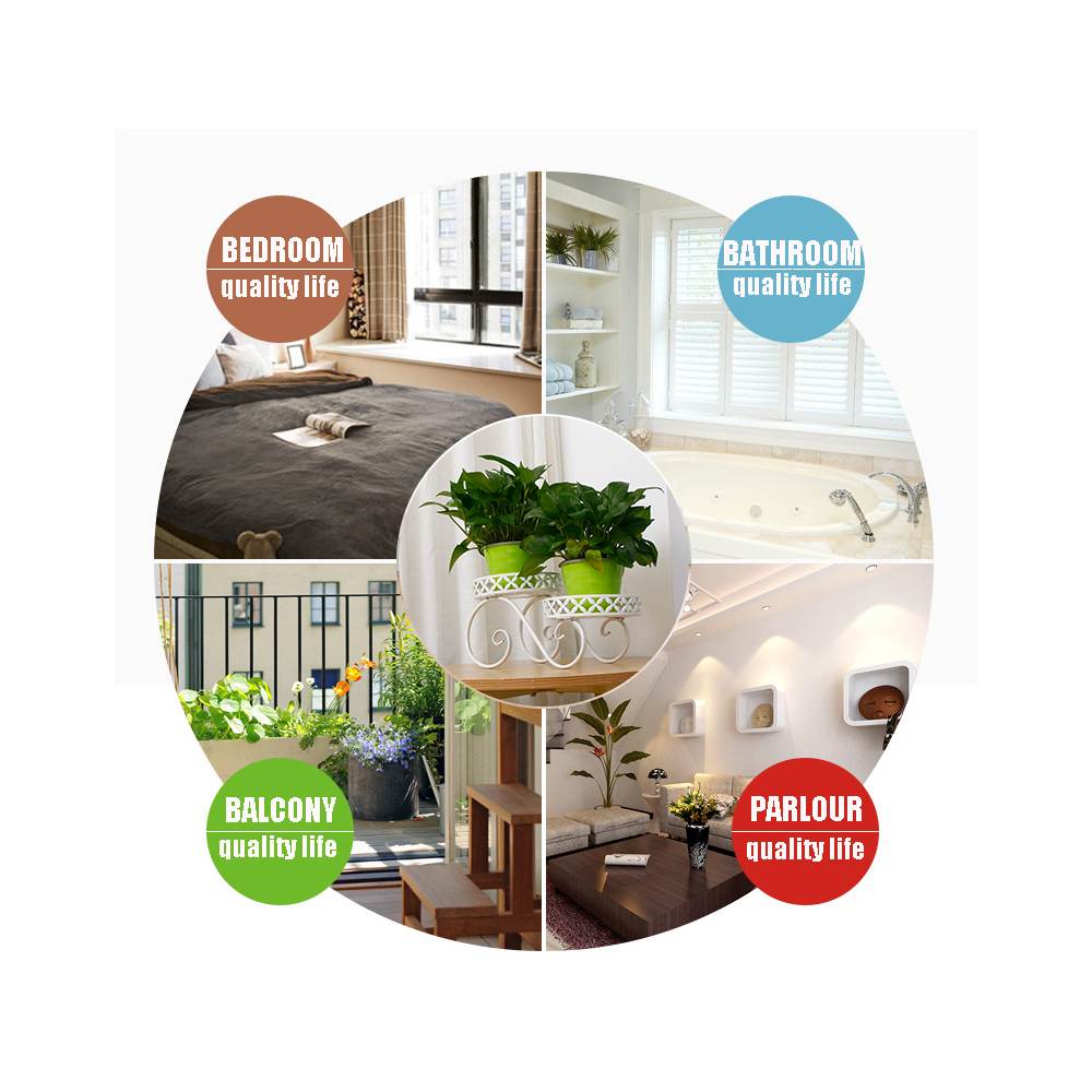 Utendørs metallholder hage uteplass hyller for plante blomsterpotte dobbeltlags blomsterstativ sterk bærekraft innendørs stativ