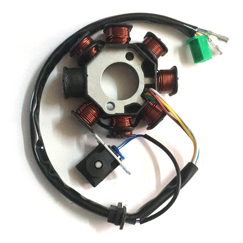 Magneto-estator de 8 bobinas para Scooter, piezas de Motor para GY6, 125cc, 150cc, ATV, Go Kart