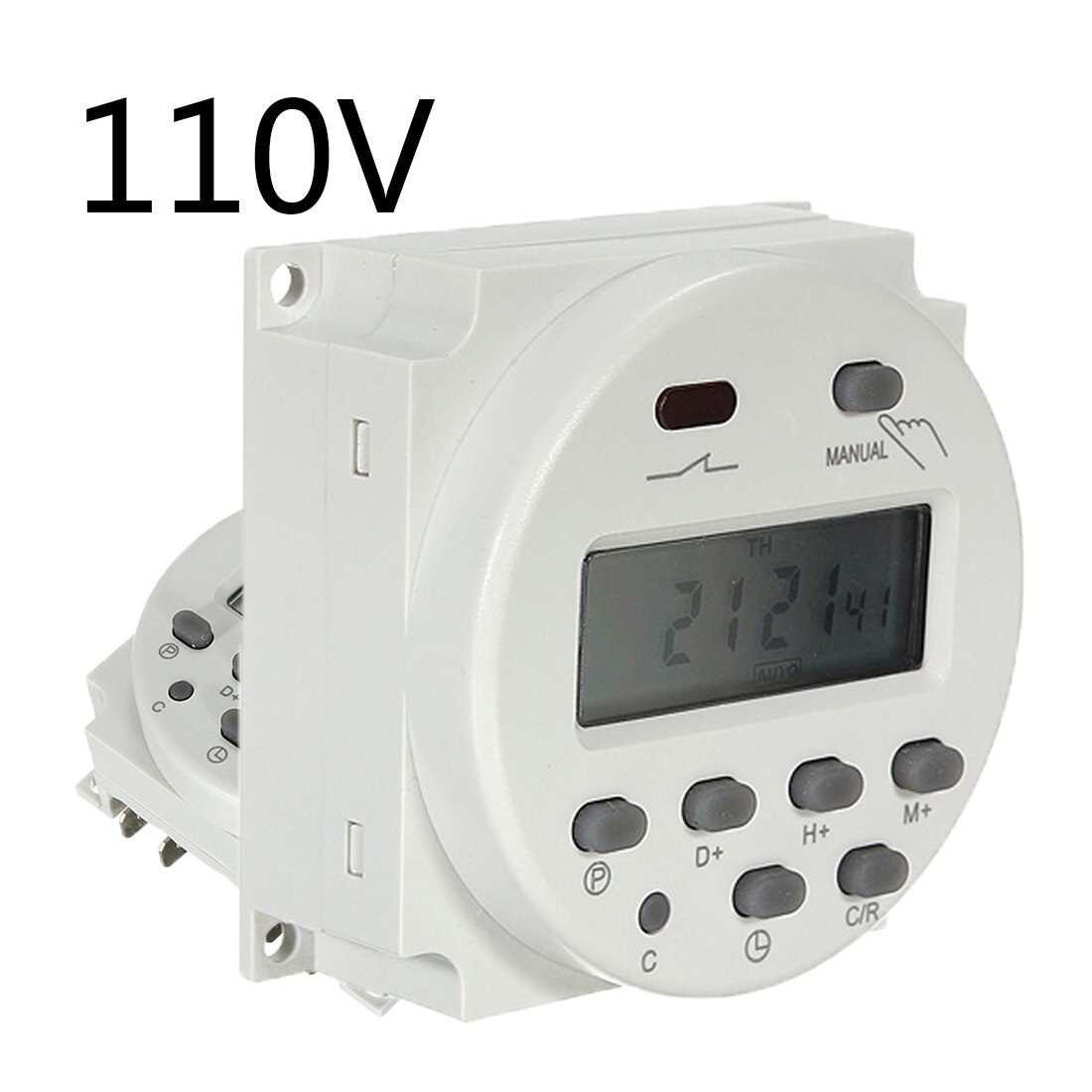 LCD Digitale 220 v AC 7 Dagen Programmeerbare Timer Schakelaar Met UL vermeld Relais Binnen En Countdown Time Functie: 110V