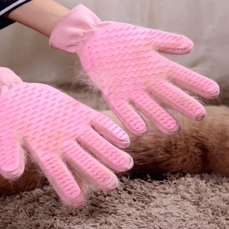 Huisdierhandschoen voor katten, verzorgingshandschoen voor katten, borstel voor het verwijderen van haar, handschoenen voor honden, bad, reiniging, massage, ontharingsborstel voor katten