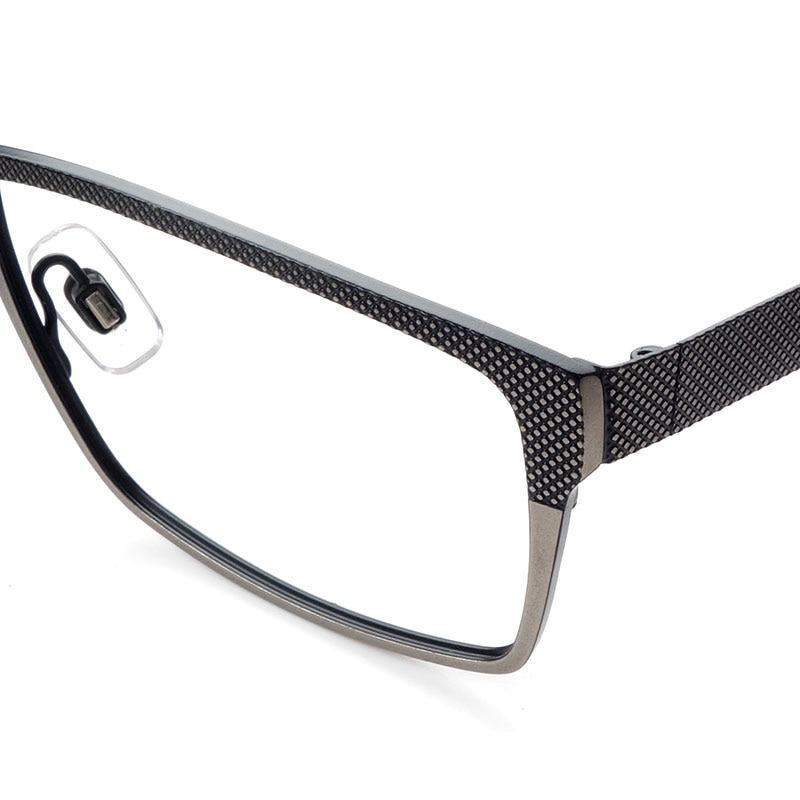 Men metal eyeglasses frames spectacles urban style myopia hyperopia prescription glasses demo lens