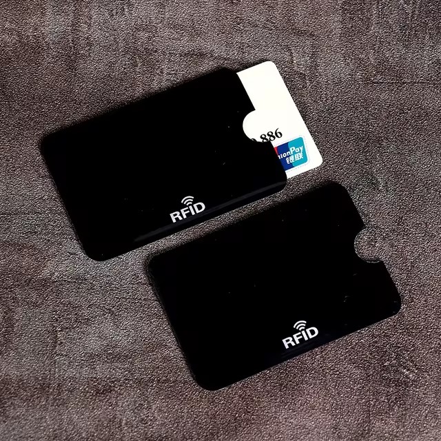 Fundas protectoras para tarjetas bancarias de crédito con bloqueo RFID de Color, tarjetero antiescaneo de papel de aluminio, funda para guardar tarjetas de Control de acceso, 10 Uds.: Verde claro