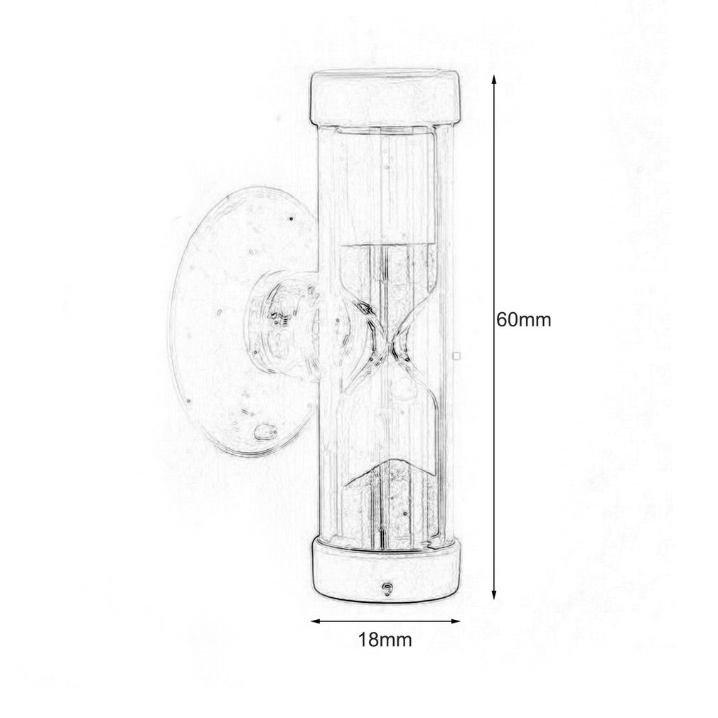 2/3 Minuten Klokken Mini Zandloper Kinderen Zand Tanden Borstelen Timer Met Zuignap Loodvrij Creatieve Kleine Thuis decor