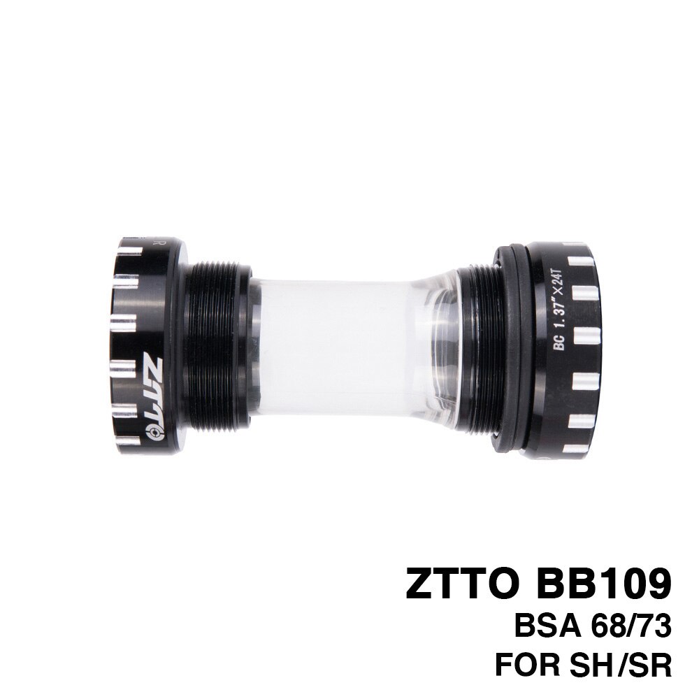 ZTTO BB109 Bicycle Bottom Bracket BB68 BSA68 bsa73 For 24mm K7 22mm GXP Crankse MTB Road Bike Parts Bicycle Accessories: BB109 black
