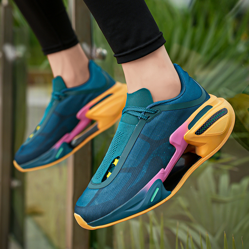 2024 Running Shoes for Men and Women, Carbon Plate Stable Support, Non-Slip Rebound Breathable Thick-Soled Sports Shoes