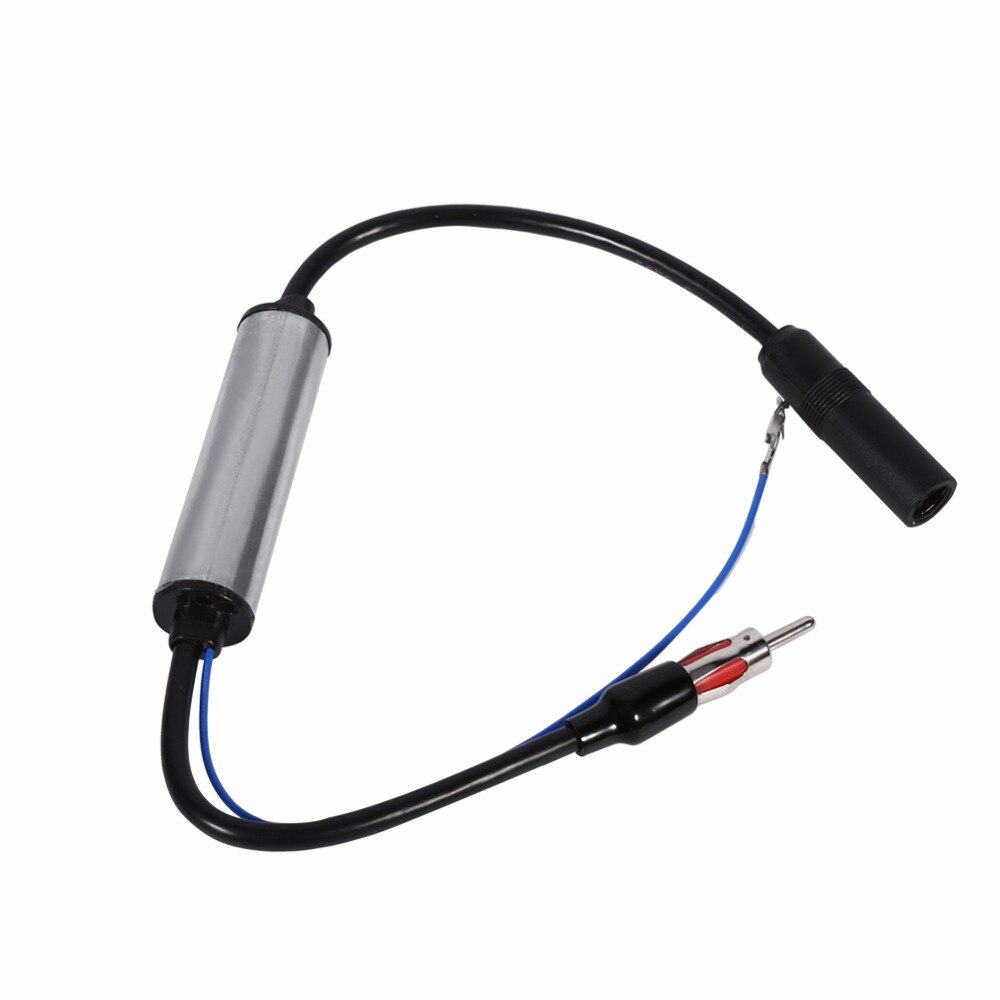 Conector de antena de coche, Radio FM, amplificador de señal en línea, Cable de extensión, FM, amplificador de señal de antena, amplificador de señal de antena