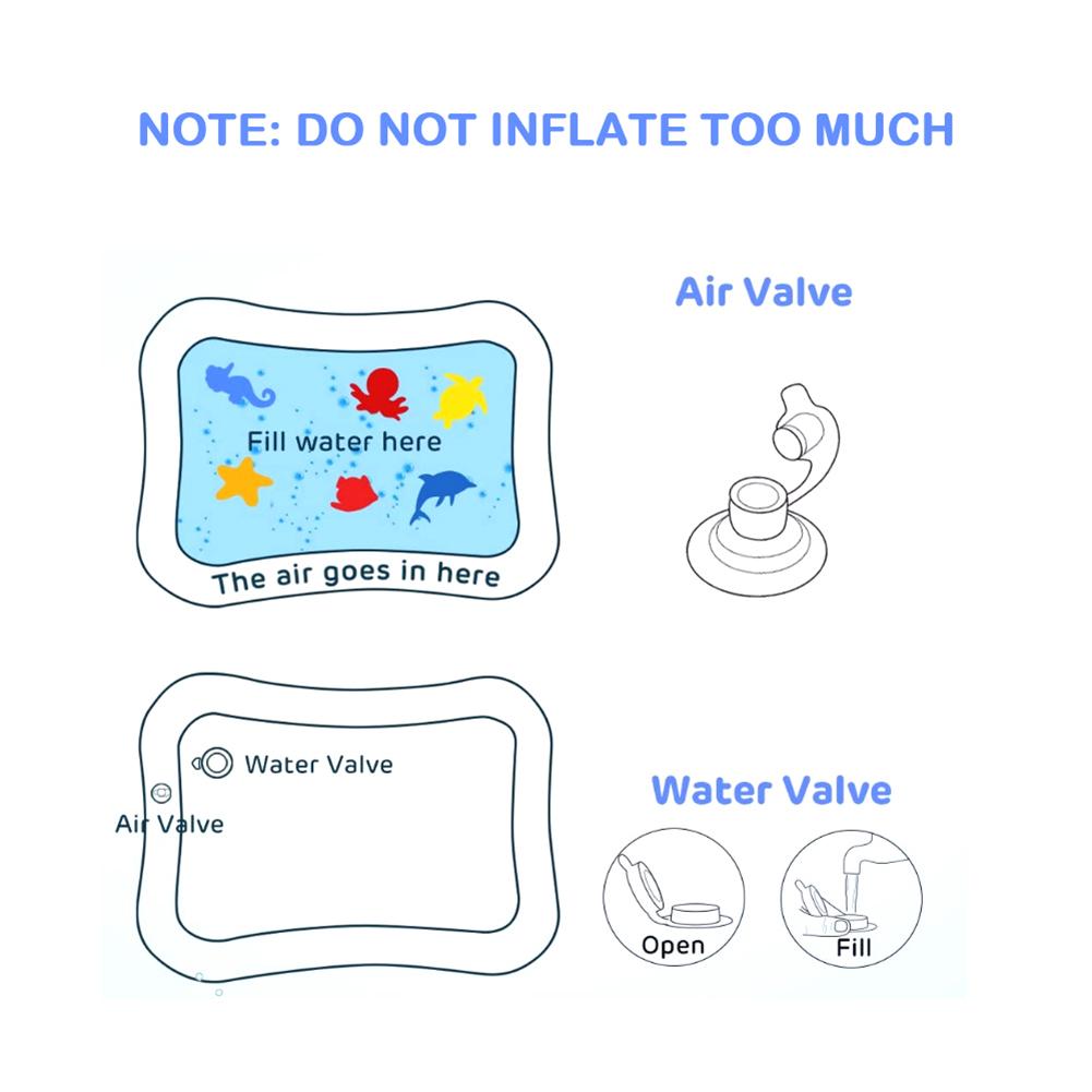 Zomer Opblaasbare Water Mat Voor Baby 'S Veiligheid Kussen Ijs Mat Vroege Onderwijs Speelgoed Spelen Baby Speelkleed Peuter Grappige Pat pad