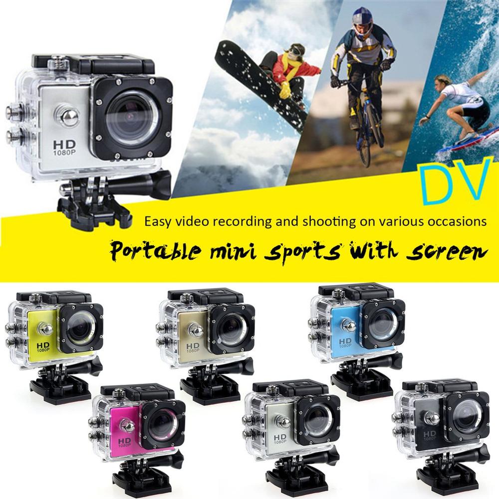 Udendørs mini sport action undervands kamera vandtæt cam farveskærm vandafvisende videoovervågning