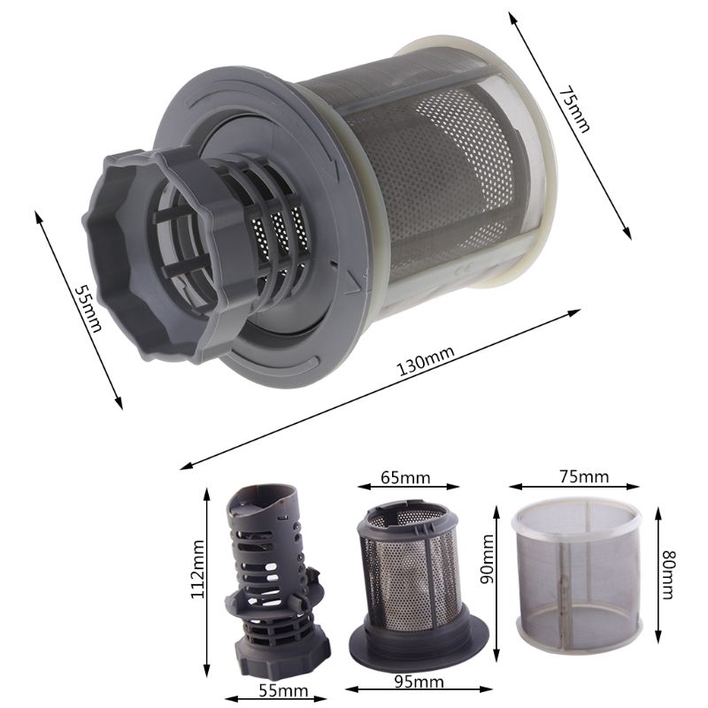 Dishwasher Filter Mesh Kit Inner Screen Filters Dish-washing Machine Replacement