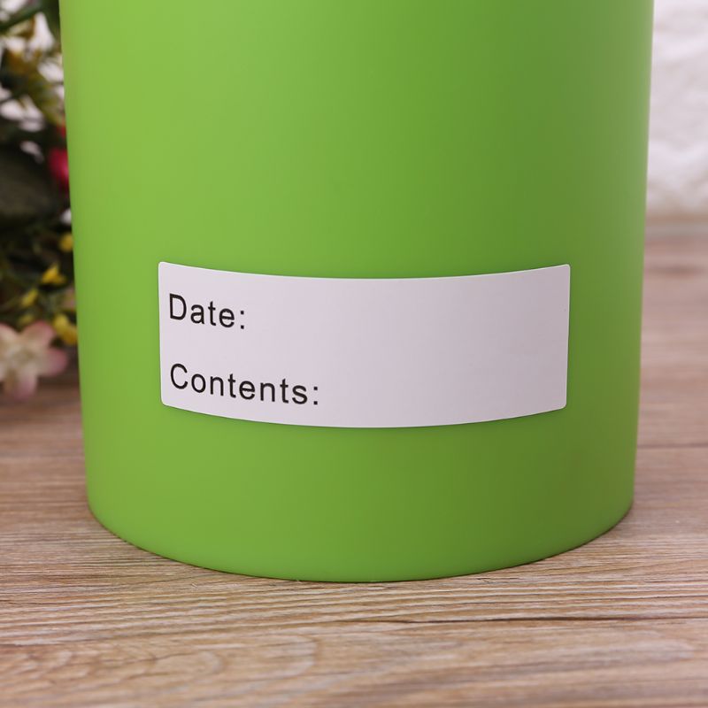 125pcs roll home kitchen food storage date label refrigerator freezer Castor stickers DIY