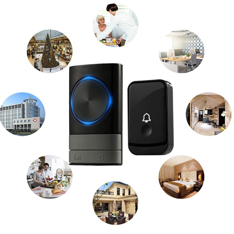 Spot Wireless Doorbell Long Distance Volume Adjust... Grandado