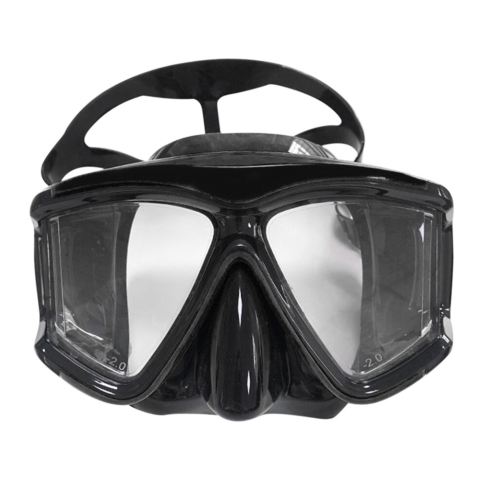 Underwater Scuba Diving Masks Snorkeling Breath Tube Set Adult Silicone Anti-Fog Goggles Glasses Swimming Pool Equipment: Black F