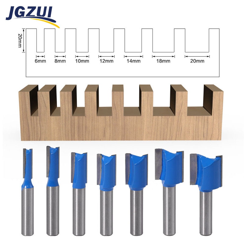 8mm Shank Milling Cutter Router Bits For Wood 7pcs/set Wood Cutters Woodworking Tool Cutting Diameter Carpenter Router Bit Set
