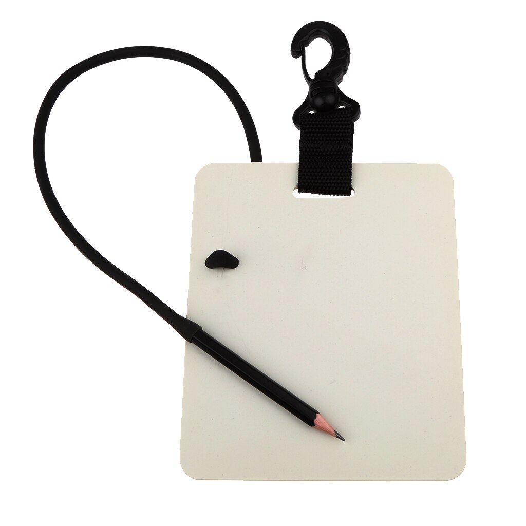 Underwater Writing Slate Scuba Dive Write Board With Pencil 15.4 X 12.7cm