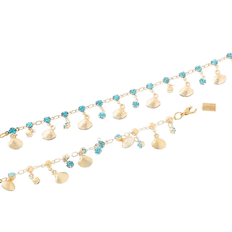 Strass schelp touw bril ketting leesbril metalen koorden zonnebrillen brillenhouders touw