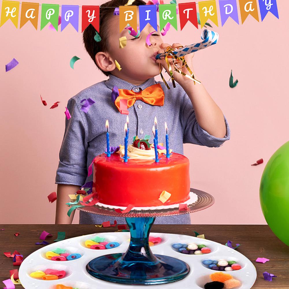 Circular 11-cell Art Palette 12pcs Gouache paint palette art student water multi-function palette