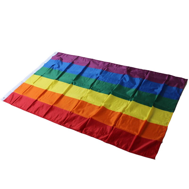 20 stks/partij 90*150 cm Vlag Gay LGBT Pride Banner Vlag Regenboog 3 * 5ft Update