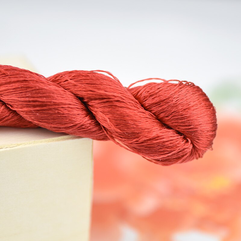 Hilo de bordar de seda/100% hilo de seda/bordado a mano, punto de cruz, serie roja de peonía/8 colores puros: 6