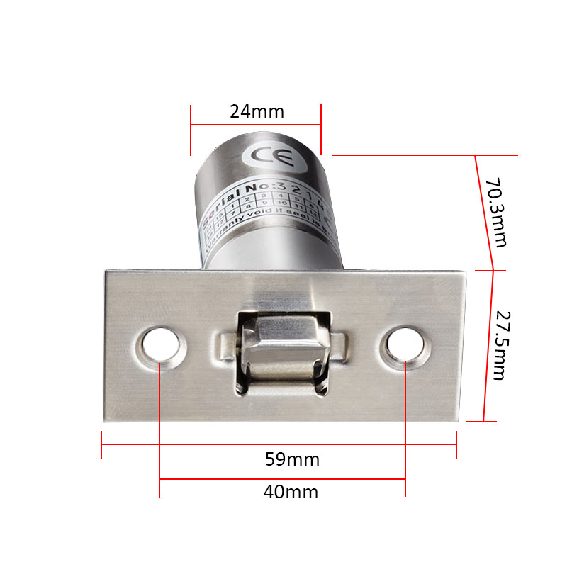 Electric Strike Lock Mini NO Electric Lock Magnetic DC12V Access control Mortise Door Bolt Lock fail Secure fechadura eletronica
