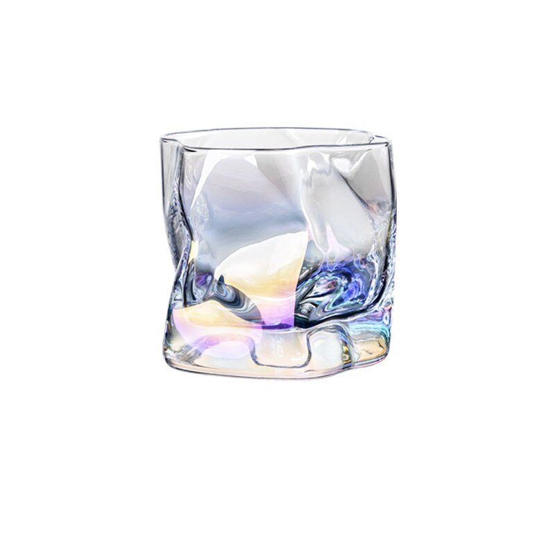 Nodic Origami Shape Glass Cup Glass Transparent Whiskey Glass Home Liquor Spirits Wine Glass Beer Glass Cocktail Glass