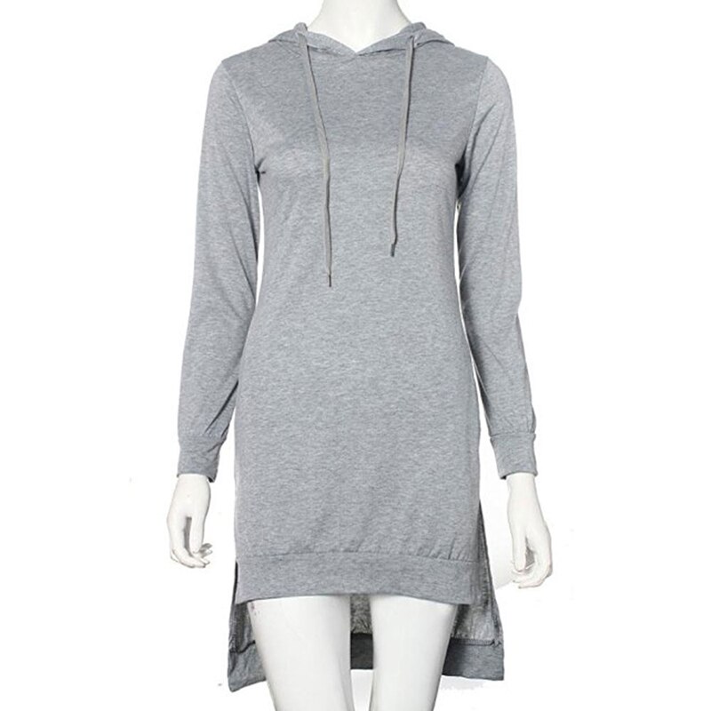 Frauen Herbst Und Winter Lange Sweatshirts Lose Hoodies Weibliche Casual Langarm Pullover Vliese Sport Kleid Hoodie