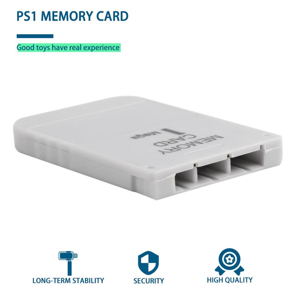 PS1 White Memory Card 1M 1MB For Playstation 1 One PS1 PSX Game Useful Practical Affordable Flash Card Memory Microsd Card