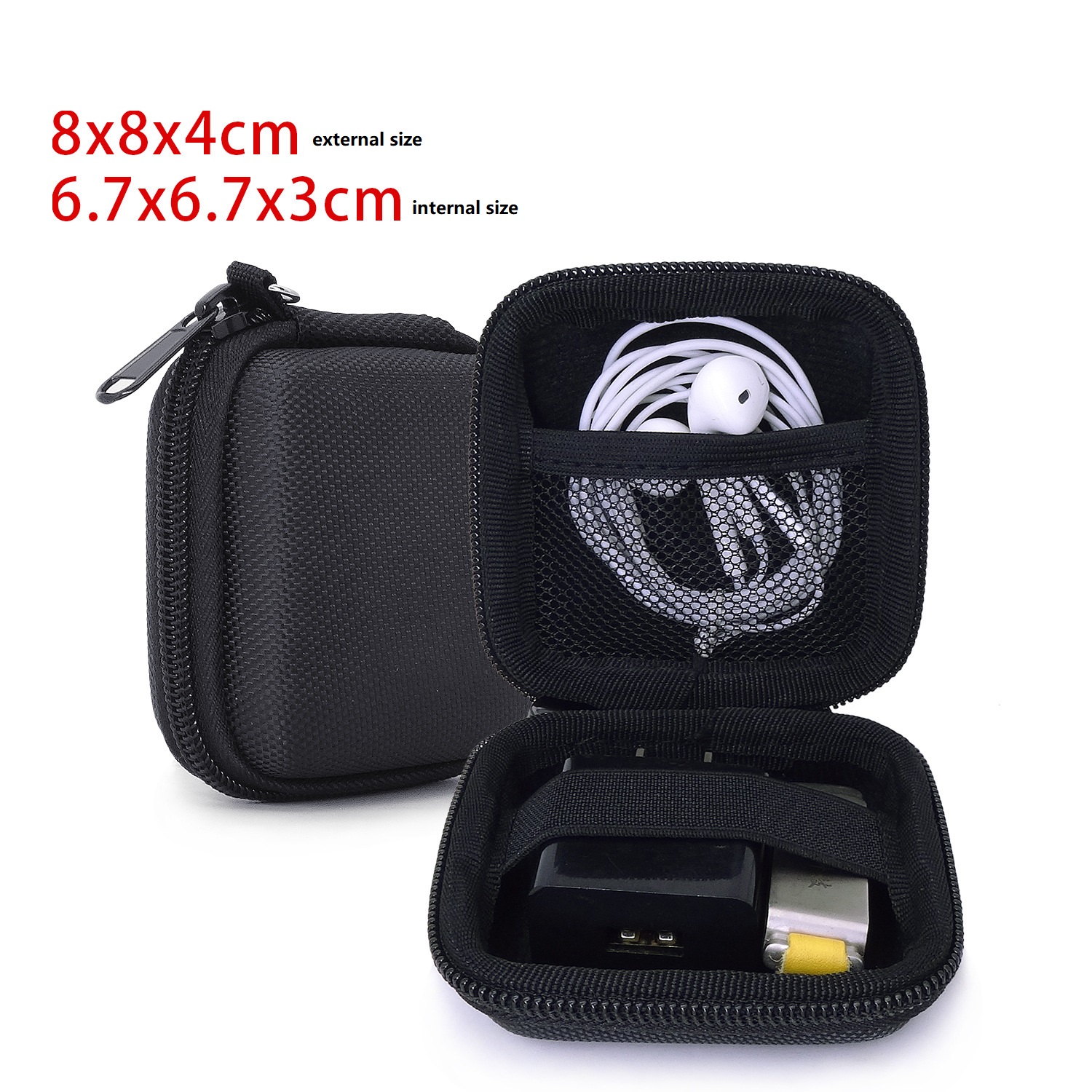 Custodia rigida Custodia per raccolta custodia Custodia per auricolare Caricatore per laptop Piatto rigido USB flash Cavo USB dispositivo elettronico: Blu