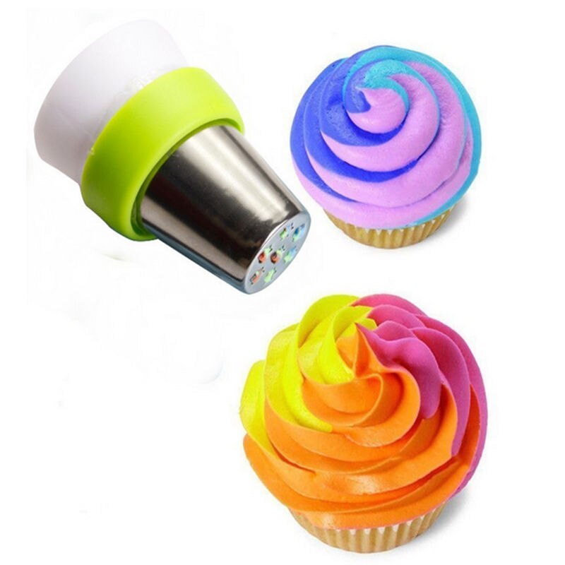3 gaten taartdecoratie converter mix 3 kleuren glazuur spuitmond converter voor cupcake spuitmond converter cupcake decoratie