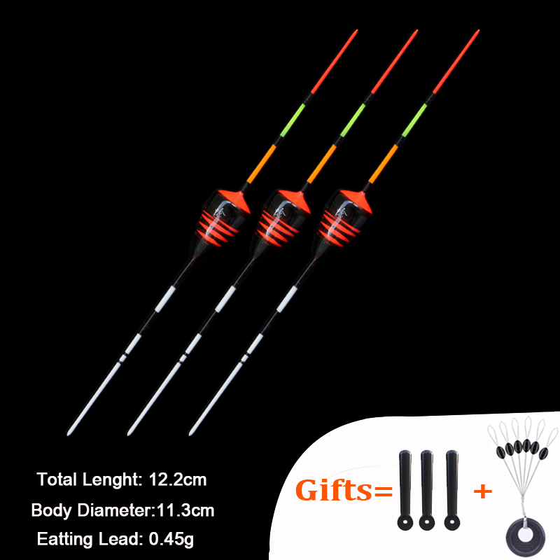 3pcs/Lot Fishing Floats Shrimp Floaters Grass Pond Ice Fishing Bobbers Fresh Water Balsa Wood Fishing Tackle Accessory: Navy Blue